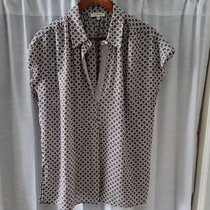 Max Studio Black and White Patterned Tunic